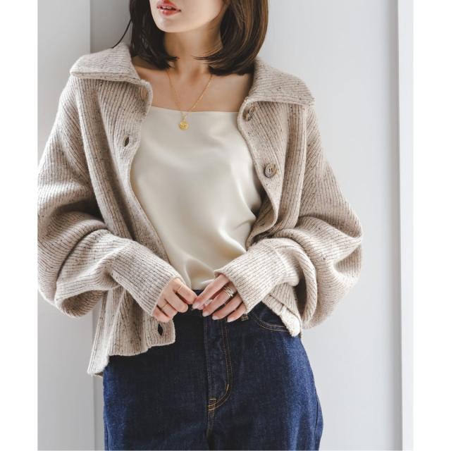 ノーブル（Noble）/《NOBLE別注》Venit/ヴェニット ネップツイードパフスリーブカーディガン