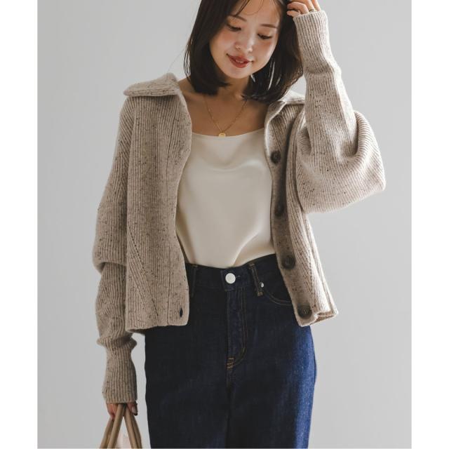 ノーブル（Noble）/《NOBLE別注》Venit/ヴェニット ネップツイードパフスリーブカーディガン