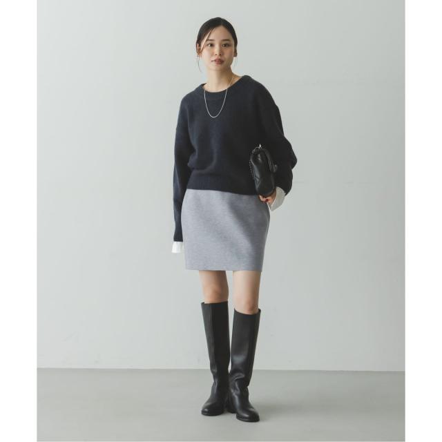 ノーブル（Noble）/《追加》接結タック編みミニスカート