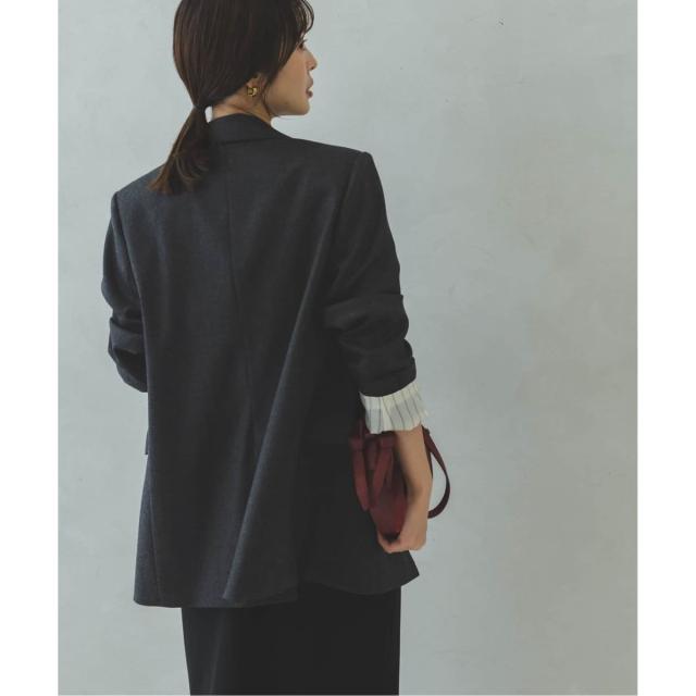 ノーブル（Noble）/《追加》《WEB・一部店舗カラー》ウールフラノピークドラペルジャケット