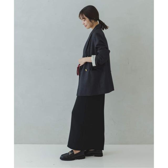 ノーブル（Noble）/《追加》《WEB・一部店舗カラー》ウールフラノピークドラペルジャケット