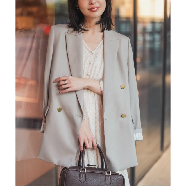 ノーブル（Noble）/《追加》《WEB・一部店舗カラー》ウールフラノピークドラペルジャケット