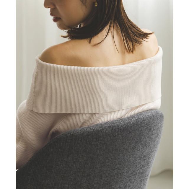 ノーブル（Noble）/ラメmixオフショルニット