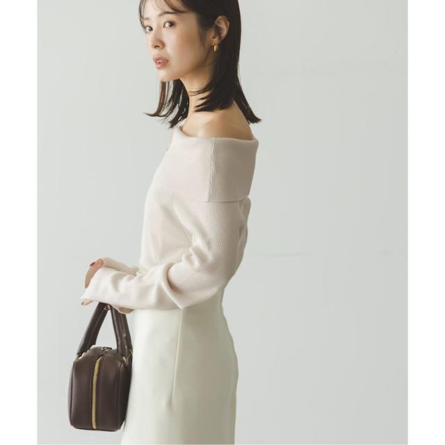 ノーブル（Noble）/ラメmixオフショルニット