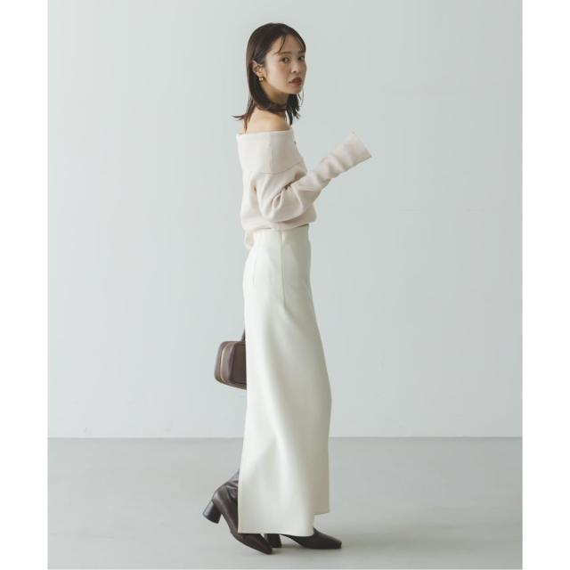 ノーブル（Noble）/ラメmixオフショルニット