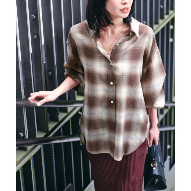 ノーブル（Noble）/ビエラチェックエフォートレスシャツ