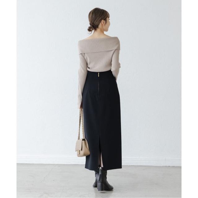 ノーブル（Noble）/《WEB限定追加》ジャージーライクカラータイトスカート