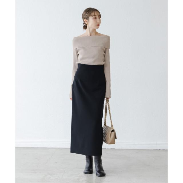 ノーブル（Noble）/《WEB限定追加》ジャージーライクカラータイトスカート