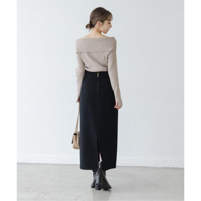 ノーブル（Noble）/《WEB限定追加》ジャージーライクカラータイトスカート