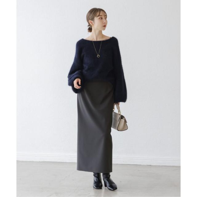 ノーブル（Noble）/《WEB限定追加》ジャージーライクカラータイトスカート