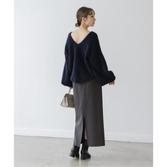 ノーブル（Noble）/《WEB限定追加》ジャージーライクカラータイトスカート