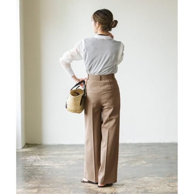 ノーブル（Noble）/《追加2》エステルツイルストレッチスラックスパンツ