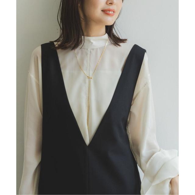 ノーブル（Noble）/《WEB限定追加2》ストレートVネックワンピース