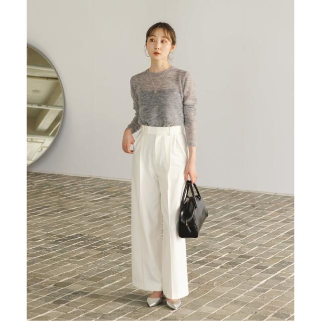 ノーブル（Noble）/《WEB限定追加》ファインアルパカウールシアーニット