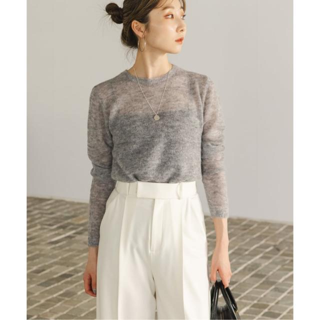 ノーブル（Noble）/《WEB限定追加》ファインアルパカウールシアーニット