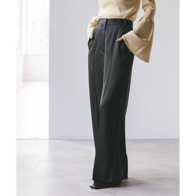 ノーブル（Noble）/《追加2》【洗える】ルナサテンベルテッドパンツ