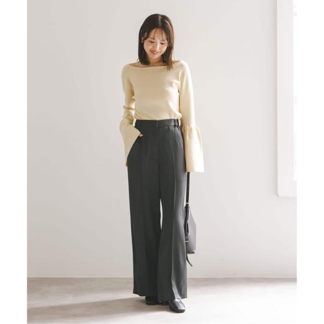 ノーブル（Noble）/《追加2》【洗える】ルナサテンベルテッドパンツ