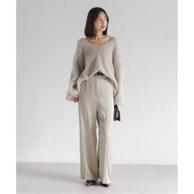 ノーブル（Noble）/《追加2》【洗える】ルナサテンベルテッドパンツ