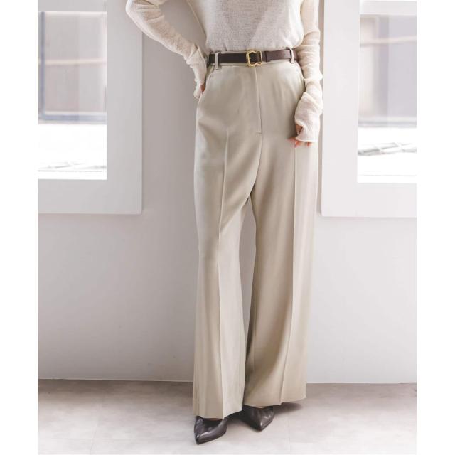 ノーブル（Noble）/《追加2》【洗える】ルナサテンベルテッドパンツ