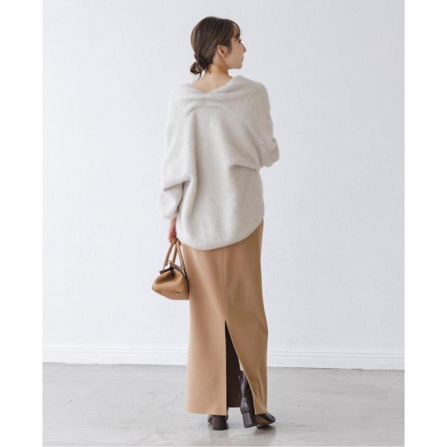 ノーブル（Noble）/《追加》【洗える】コンフォートジャージーライクタイトスカート7