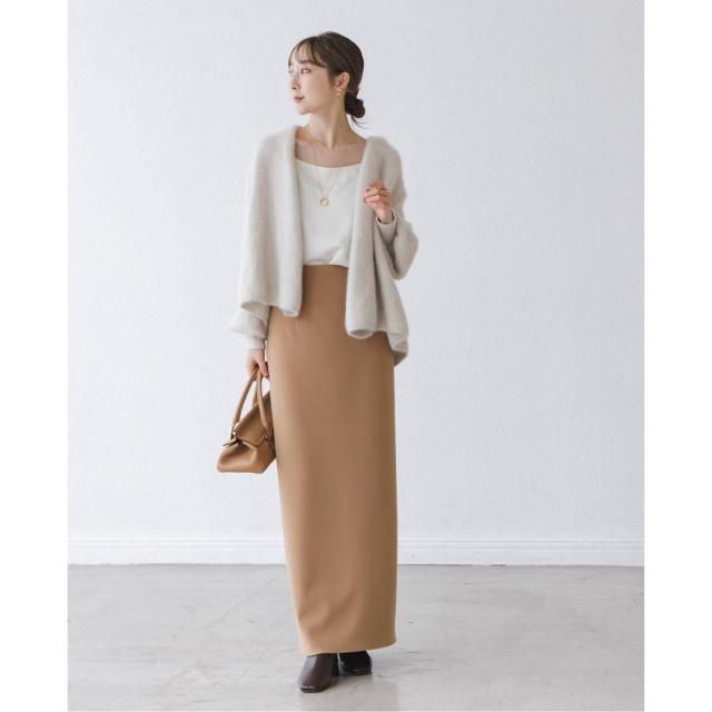 ノーブル（Noble）/《追加》【洗える】コンフォートジャージーライクタイトスカート7