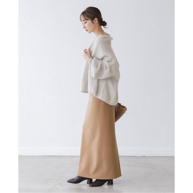 ノーブル（Noble）/《追加》【洗える】コンフォートジャージーライクタイトスカート7