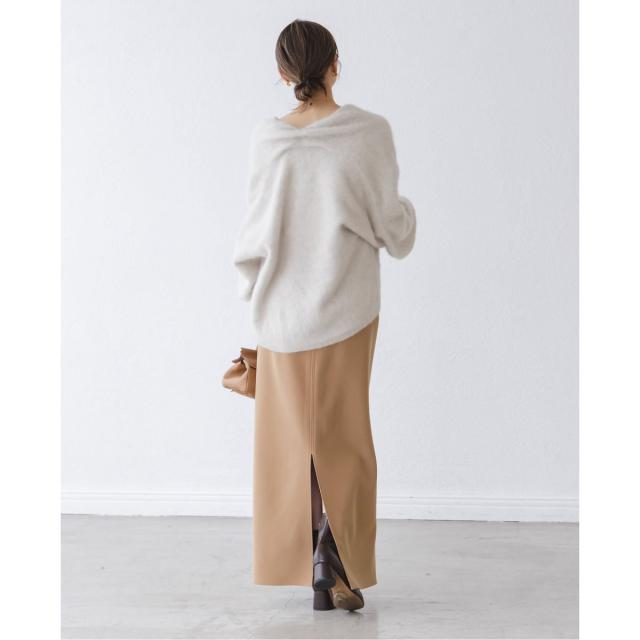ノーブル（Noble）/《追加》【洗える】コンフォートジャージーライクタイトスカート7