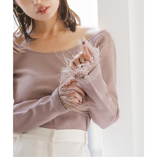 ノーブル（Noble）/オーストリッチカフスタイトニット