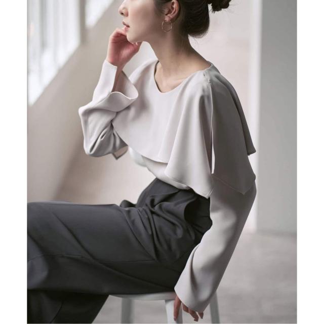 ノーブル（Noble）/《26SS先行予約》スリットケープブラウス