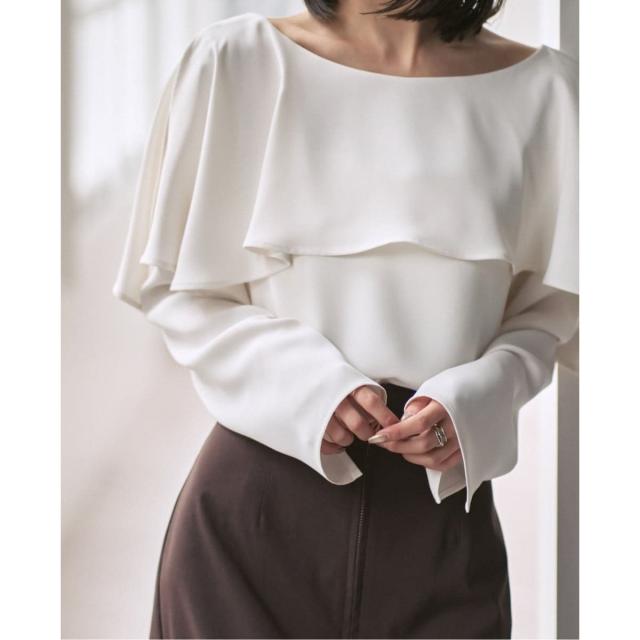 ノーブル（Noble）/《26SS先行予約》スリットケープブラウス