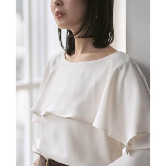 ノーブル（Noble）/《26SS先行予約》スリットケープブラウス