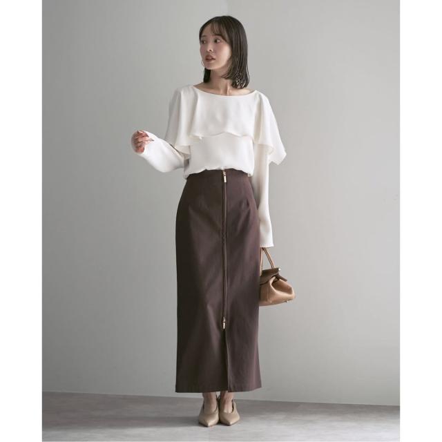 ノーブル（Noble）/《26SS先行予約》スリットケープブラウス