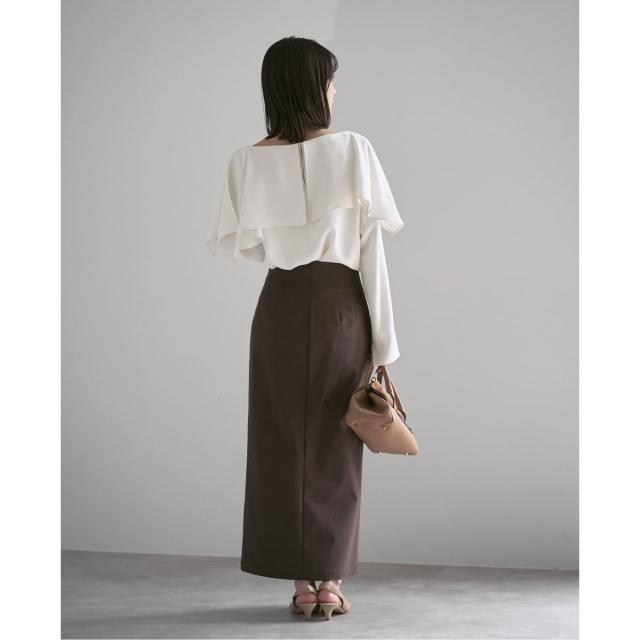 ノーブル（Noble）/《26SS先行予約》スリットケープブラウス