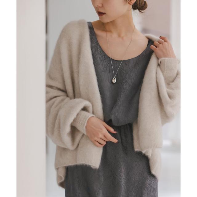 ノーブル（Noble）/《26SS先行予約》リンクルサテン2WAYタンク