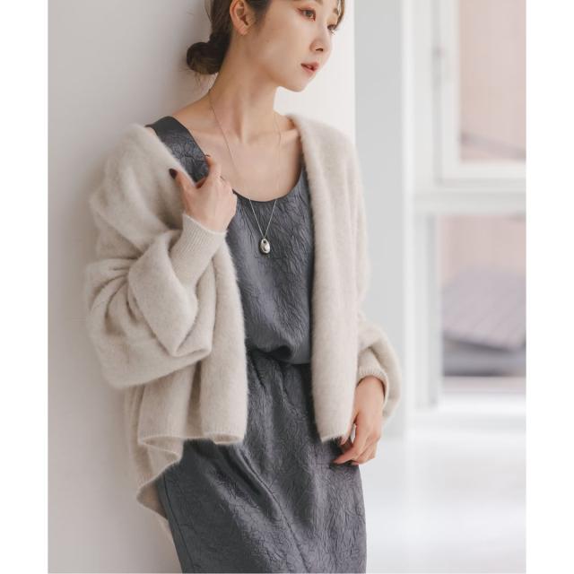 ノーブル（Noble）/《26SS先行予約》リンクルサテン2WAYタンク