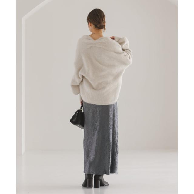 ノーブル（Noble）/《26SS先行予約》リンクルサテン2WAYタンク