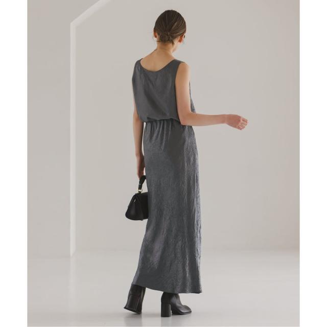 ノーブル（Noble）/《26SS先行予約》リンクルサテンナローAラインスカート