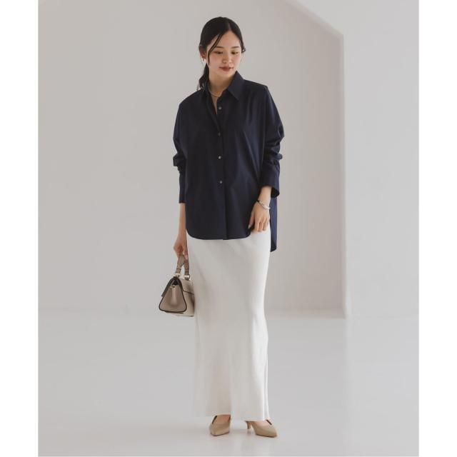 ノーブル（Noble）/《26SS先行予約》リンクルサテンナローAラインスカート