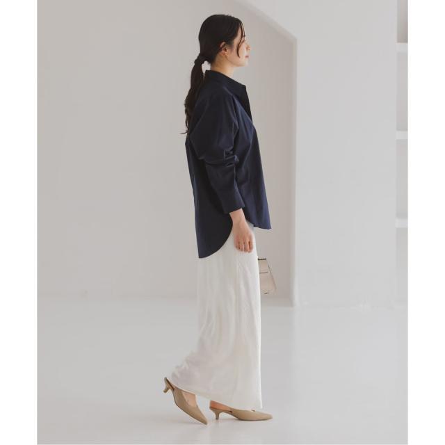 ノーブル（Noble）/《26SS先行予約》リンクルサテンナローAラインスカート