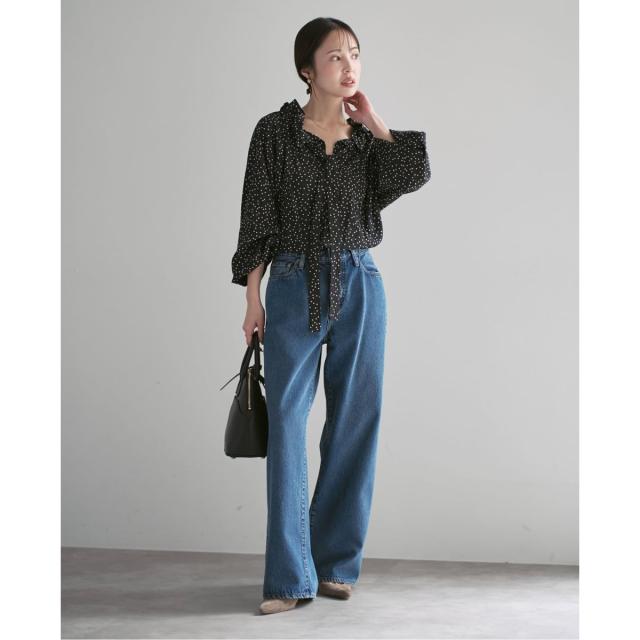 ノーブル（Noble）/《26SS先行予約》スタンドフリルボウタイブラウス