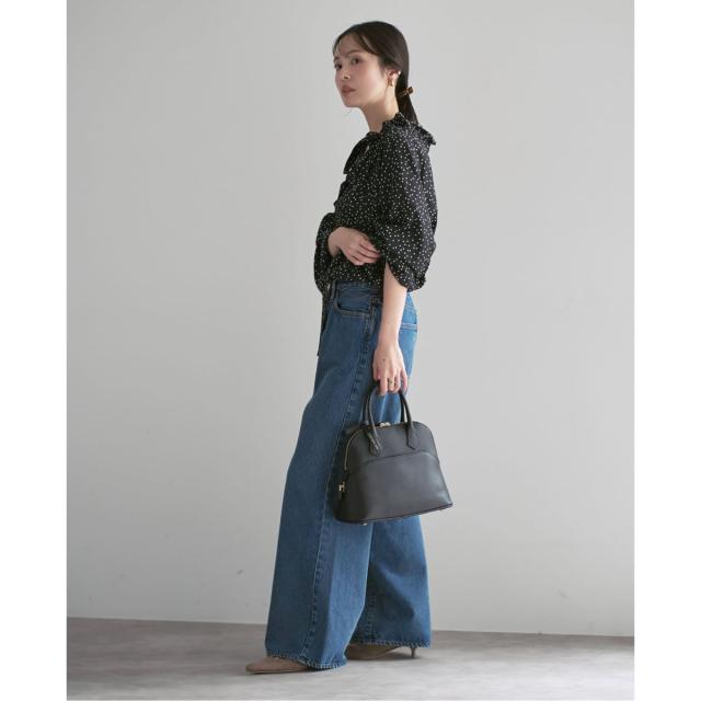 ノーブル（Noble）/《26SS先行予約》スタンドフリルボウタイブラウス