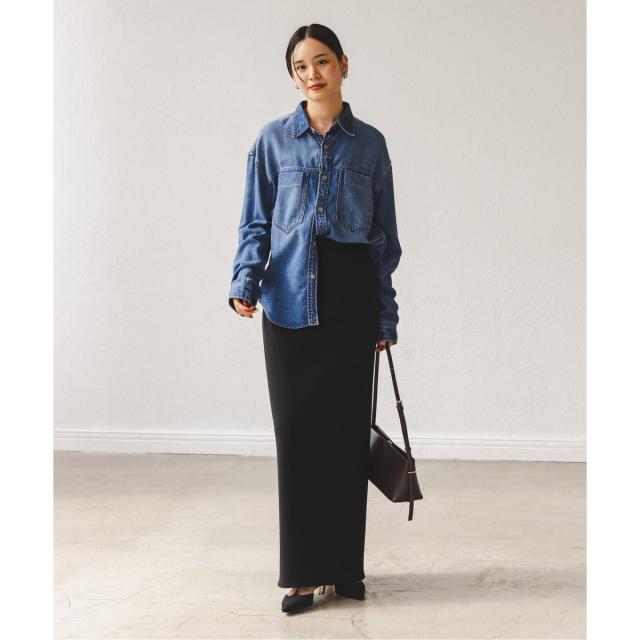 ノーブル（Noble）/《26SS先行予約・追加》【洗える】コンフォートジャージーライクタイトスカート8