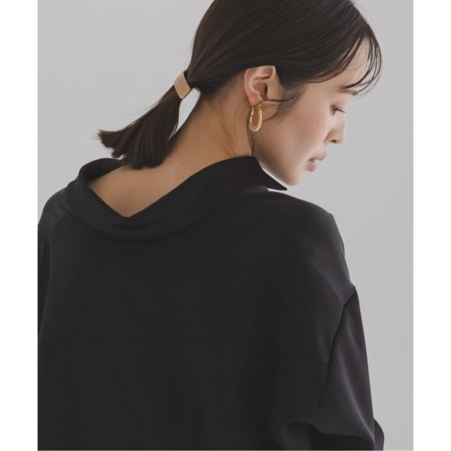 ノーブル（Noble）/《26SS先行予約》ルナサテンドレープシャツ