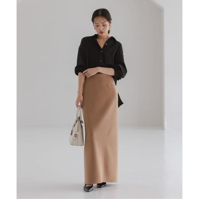 ノーブル（Noble）/《26SS先行予約》ルナサテンドレープシャツ