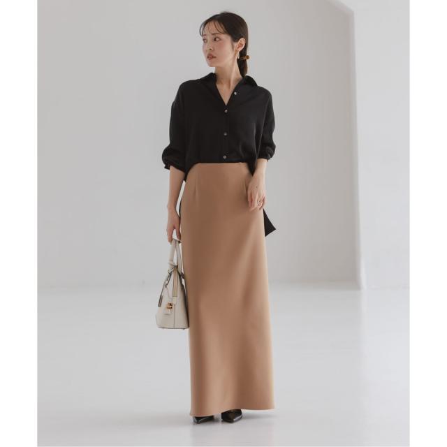 ノーブル（Noble）/《26SS先行予約》ルナサテンドレープシャツ