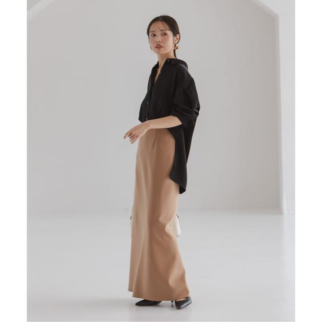 ノーブル（Noble）/《26SS先行予約》ルナサテンドレープシャツ