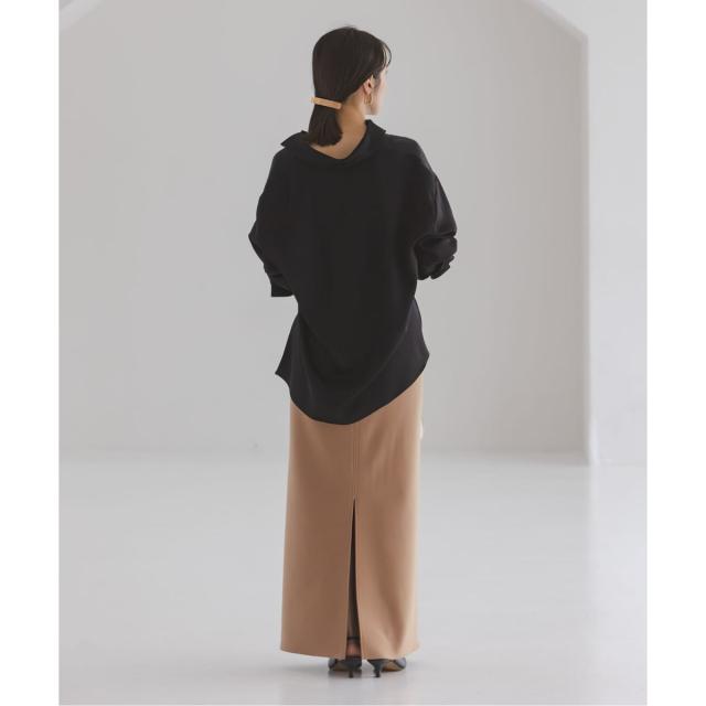 ノーブル（Noble）/《26SS先行予約》ルナサテンドレープシャツ