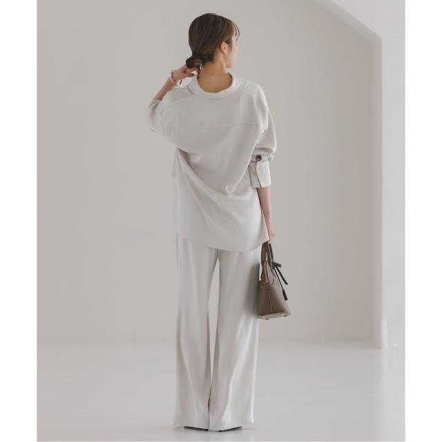 ノーブル（Noble）/《26SS先行予約》ルナサテンドレープシャツ