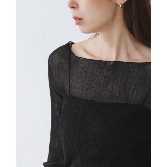 ノーブル（Noble）/《26SS先行予約・WEB限定カラー》シアーホリゾンタルリブニット