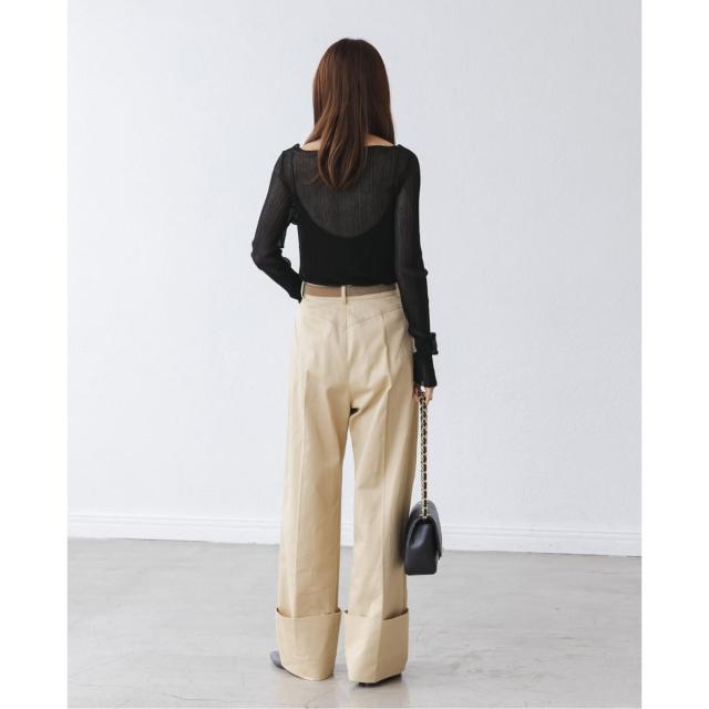 ノーブル（Noble）/《26SS先行予約・WEB限定カラー》シアーホリゾンタルリブニット